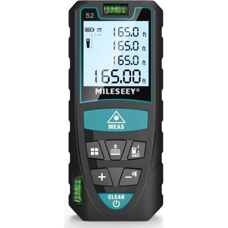 Télémètre laser 50 m, télémètre laser numérique à 2 niveaux à bulle