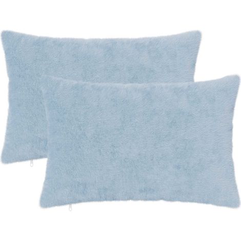 Housse de coussin 2 pc HEERLEN Bleu clair 40 x 60 cm