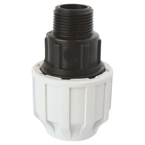 Raccord PLAST droit PE D50 M1''1/2(40/49)