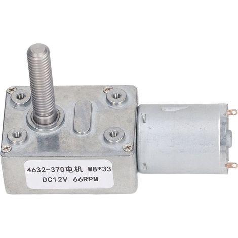 Motoréducteur à vis sans fin Turbo 66 tr/min 4632 370 M8 X 33mm réduction cc pour ouvre-porte 12V (1/5)