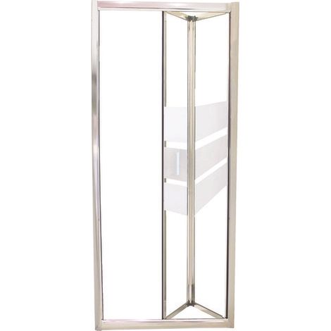ONDEE ZEN - Porte de douche MISSI - Pliante - Finition Chromé - 70x185cm