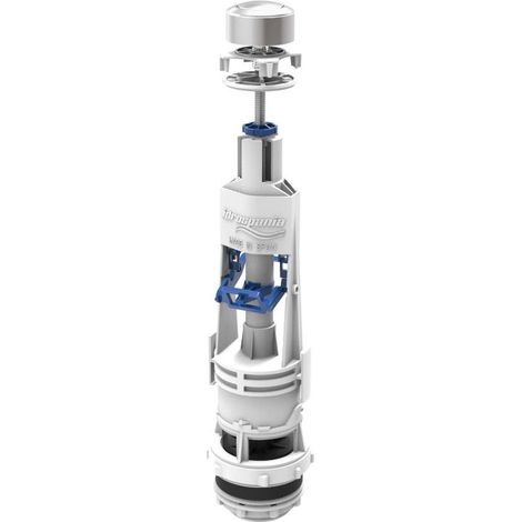 IDROSPANIA descargador interruptor c/base m.loja , Descargador Interrumpible pulsador con base modelo Loja Para cisterna baja Montaje fácil sin herramientas Ahorro de a