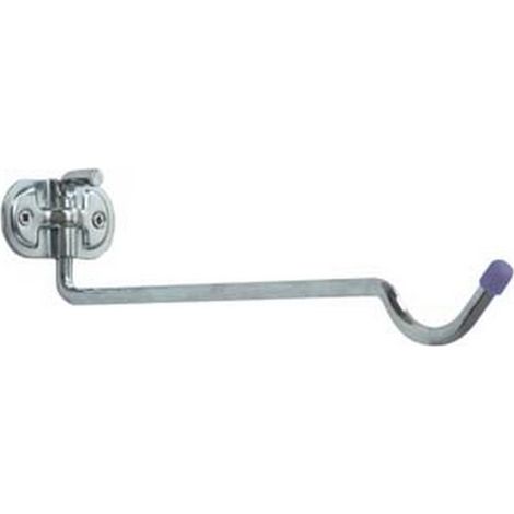 10PZ GANCIO PORTA BICICLETTE PARETE RIPIEGABILE ACC. ZINCATO ART.4110