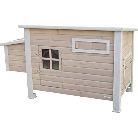 146x74x85 cm pollaio in legno (1/4)