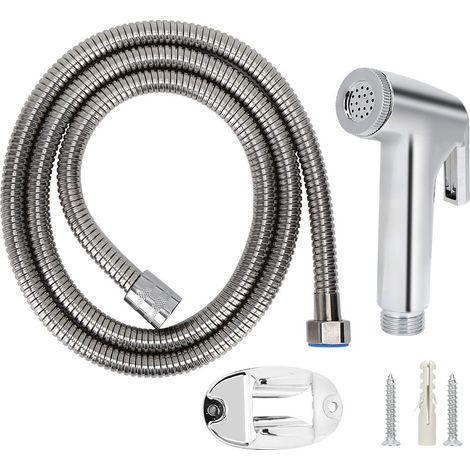 Pommeau De Douche, G1/2, Buse De Nettoyage, Tuyau, Kit De Support Mural, Nettoyage De Toilettes, Spray Pour Bidet, Douche Bidet, Tête De Pulvérisation Pour Bidet, Douche De Nettoyage Des Toilettes (1/5)