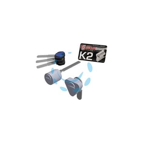 COPPIA CILINDRI DI RICAMBIO PER SERRATURA ELETTRICA K2 SERIE 3200 - mm.15x30 (3200ECS1530XX3)