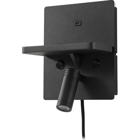 LED-vägglampa, vägglampa inomhus "Auden" aus metaller für vardagsrum / matsal von Lindby
