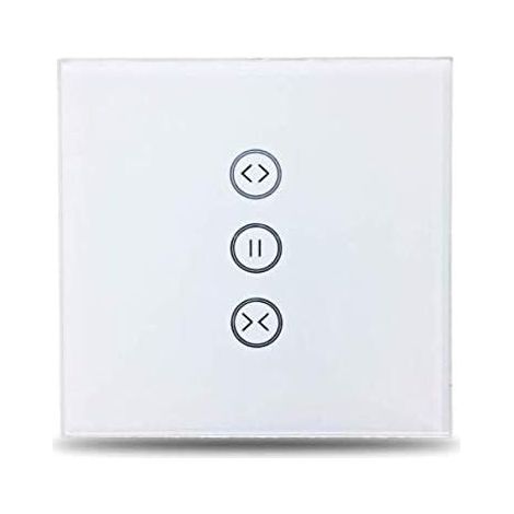 Module Interrupteur Volet Roulant Zigbee 3.0, Panneau Tactile en Verre, Nécessite un Hub Zigbee, Commande Vocale, Programmation Horaire, Blanc (2) (1/5)