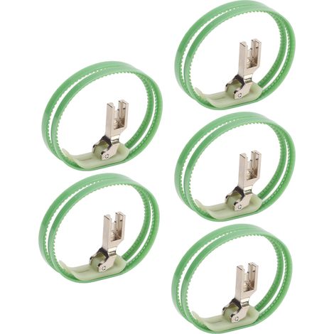 5 Pièces Pieds Presseur à Double Bague en Acier Inoxydable pour Machines à Coudre Industrielles (1/5)