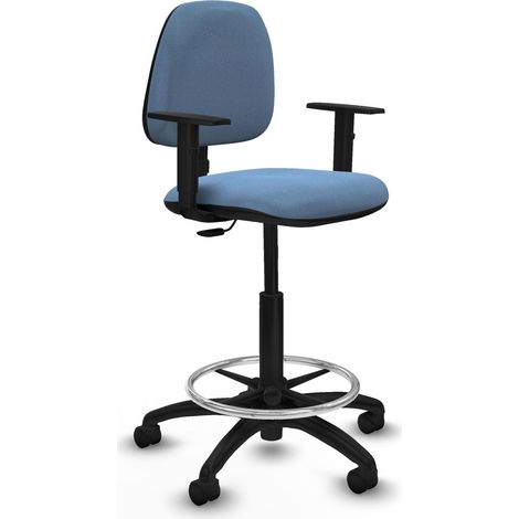 Silla de oficina Piqueras y Crespo B1D01RN azul cielo 66.65 cm