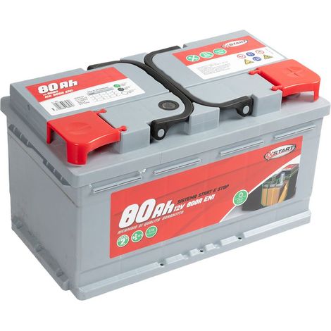 Batteria Stop&Start 80AH 12V 720A (EN1) sigillata polo destro Cassetta L3 (1/9)
