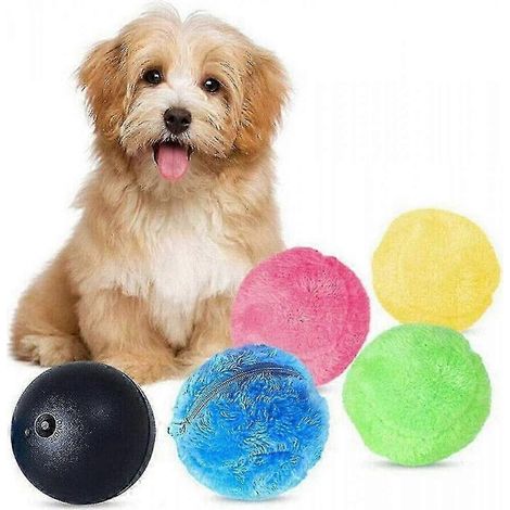 Balle magique à roulement automatique, adaptée aux chats et aux chiens, jouet interactif à piles, balle électrique à roulement. (1/5)