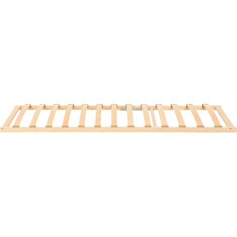 Lit simple Lit adulte Sommier à lattes sans matelas avec 13 lattes 80x200 cm (1/5)