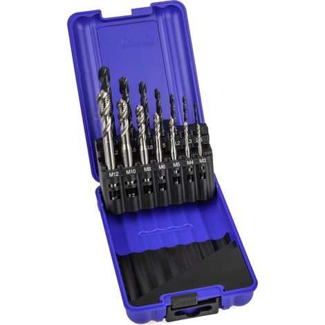 Macho Maquina Set+broca HSS Helicoidal HSS Co DIN371 (M) -3150- IZAR (1/4)