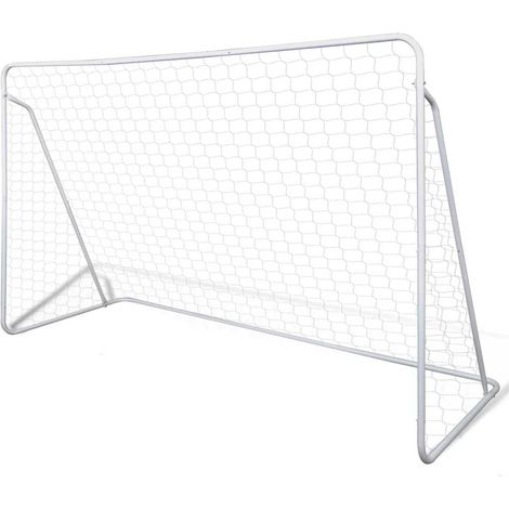 Fußballtor 240x90x150 cm Stahl Hochwertig