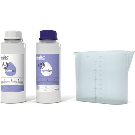 Gel Bicomponente Riaccessibile Trasparente Cristallino 1L (Etelec Cod. Mp0200)