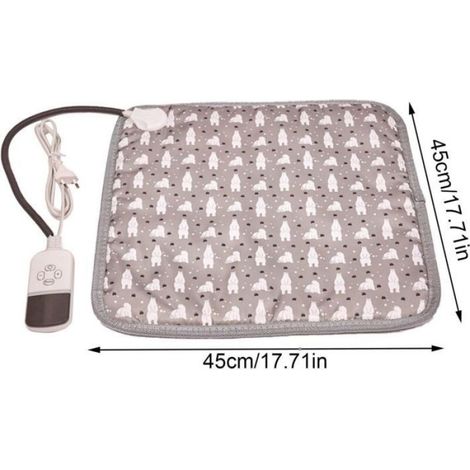 Coussin Chauffant pour Chat, Couverture chauffante Chat électrique imperméable, Tapis Chauffant pour Chien et Chat, Coussins Chauf (1/4)