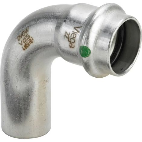 Viega Sanpress Inox-Codo 90 grados, d 15mm Acero inoxidable Modelo 2316.1, 435707