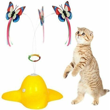 Pet Toys Jouet pour Chat Papillon Électrique (jaune) (1/5)