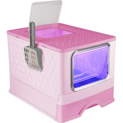 Bac à Litiere Chat Autonettoyante,Maison de Toilette pour Chat,Bac à Litière Autonettoyante,Litière Automatique Autonettoyant pour Chats (1/5)