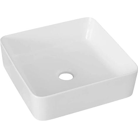 Lavabo quadrato da appoggio&ampquotLA 53&ampquot dimensioni 34,5 x 34,5 cm in ceramica (1/4)