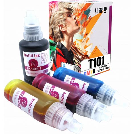 Inkdigo Tinte 101 XL kompatibel mit Epson EcoTank L14150, L6165f, L6276, L4150, TÜV-zertifiziert (1/5)