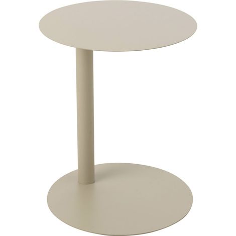 Table d appoint ronde en métal beige - beige (1/5)