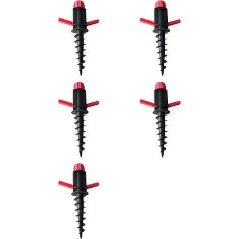 5X Parapluie de Plage Ancre de Sable en Plein Air Camping Herbe Tarière Spirale Support de Stockage pour Patio Pelouse Maison Jardin (1/4)