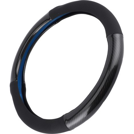Universeller Lenkradbezug 38 cm Kunstleder Carbonfaser Wassertransferdruck (1/5)