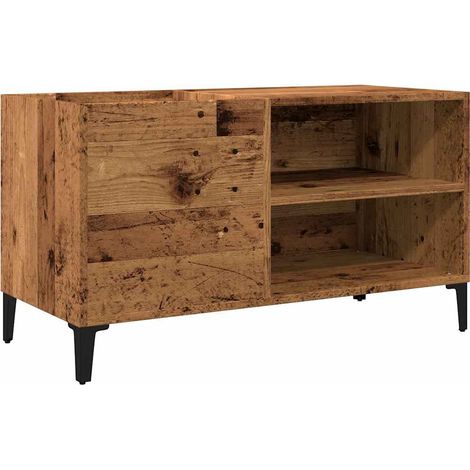 Meubles de Rangement,Armoire à disques vieux bois 84,5x38x48 cm bois d'ingénierie CFW298513 (1/5)