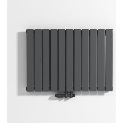 Radiateur plat 600 x 836 mm, monocouche, horizontal, anthracite (1/5)