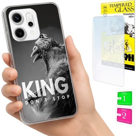 Funda para Oppo Reno 14F / 14 FS 5G con cubierta trasera para foto y cristal 9H. (1/5)