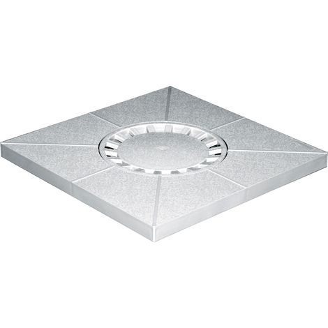 First Plast – Siphon de sol PVC sortie verticale 80-100-110mm – Résistance 28KN – Adaptation intérieure/extérieure – Norme UNI EN 1253