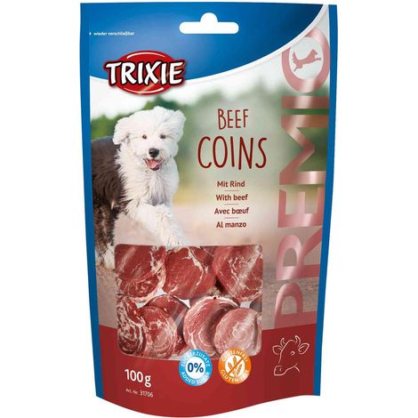 Premios para perros Beef Coins Trixie PREMIO 100g (1/2)