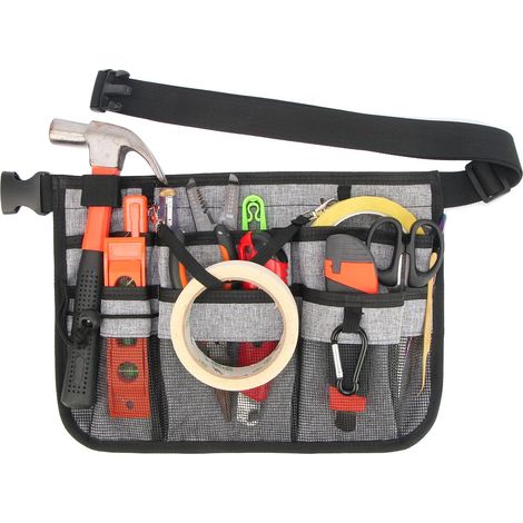 Sac banane ajustable pour outils de jardin, ensemble de 8 pièces, 1 unité, couleur grise, pour une utilisation au jardin.-AquaForge (1/5)