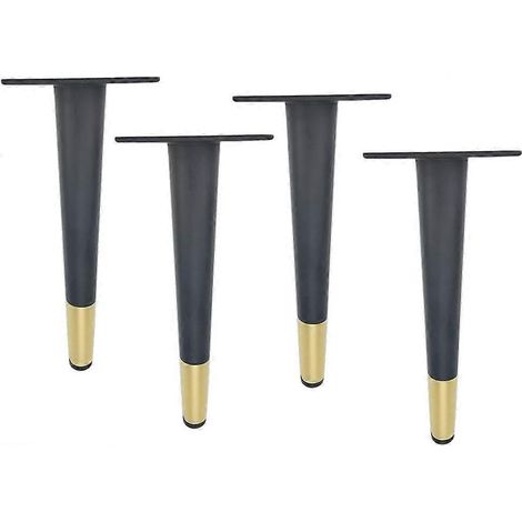 Pieds de meubles en métal, pieds de remplacement en fer forgé pour canapé, table basse, armoire, coiffeuse, fauteuil, penderie (20 cm / 7,9 pouces) 12 cm / 4,7 pouces (1/5)
