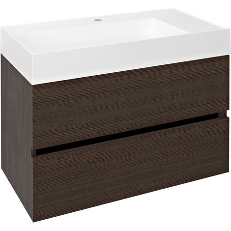 Meuble sous-vasque ODETTA 82x50x43,5cm, pin rustique (1/5)