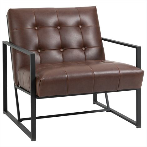 Banc de salle à manger Fauteuil lounge Chesterfield marron 75 x (1/5)