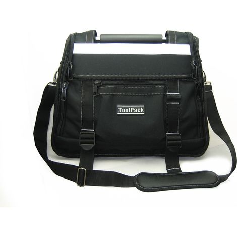 TOOLVIZION ToolPack Werkzeugtasche mit Metalhaltegriff, einstellbare Abdeckung (1/4)