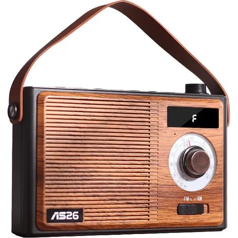 Radio FM/AM (aspect bois) - Style rétro - Bluetooth 5.4 - Lecteur MP3 - Carte TF - Clé USB (1/5)