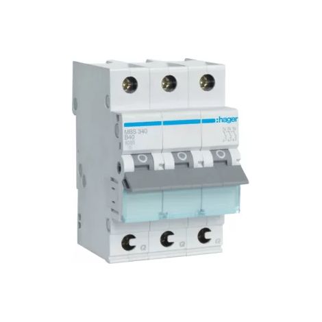 Leistungsschalter Hager mbs340 40 A 3-polig DIN-Schiene (1/2)