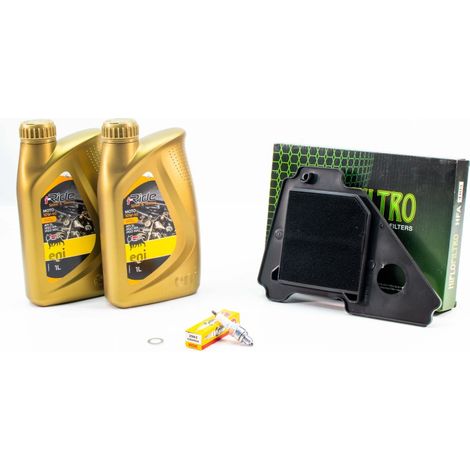 Kit Révision Filtres Bougies pour YAMAHA YBR 125 DIVERSION de 2005 à 2014 - ENI I-RIDE MOTO 10w40 2L