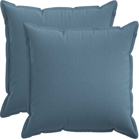 Housse de coussin 2 pcs HOUTEN Bleu denim 70 x 70 cm vidaXL