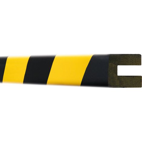 Moravia Prallschutz MORION Rechteck Profilschutz 30 x 25 x 8 mm Länge 5000 mm gelb/schwarz (1/4)