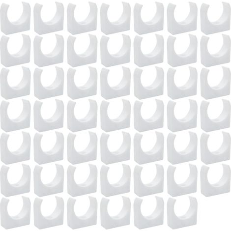 48 pièces Clips de Tuyau en PPR,Permet de fixer des tuyaux,48 pièce Forme en U 25mm (1/5)