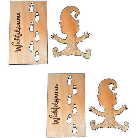 Festliche Weihnachtswichtel-Figur – Schafft eine festliche Atmosphäre – Fensterdekoration aus Holz (1/5)