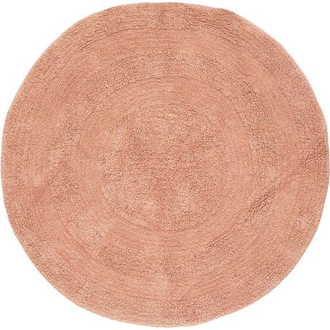 Tapis rond D120 spirale rose orangé Atmosphera (1/2)