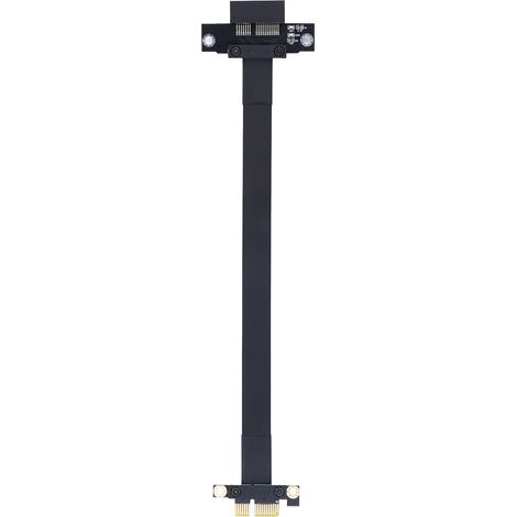 Câble d'extension PCIe 3.0 1x vers 1x, flexible à 180°, haute vitesse 8 Gbit/s, PCI Express Gen 3 1x vers X1, rallonge de 20 cm (1/5)