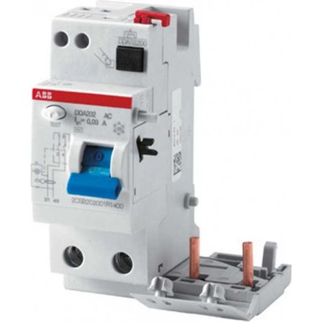 ABB DDA202 2P 25A 300mA AC bloqueo diferencial 2 módulos B427917