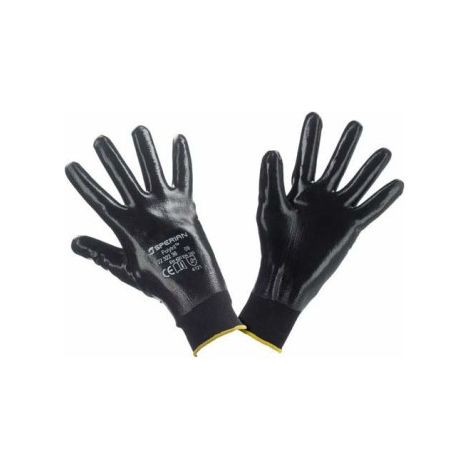 Guantes de poliamida Polytril Top 8 Negro